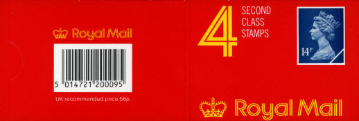 1988 GB - GB3 £0.56 - 4 x 14p Plain